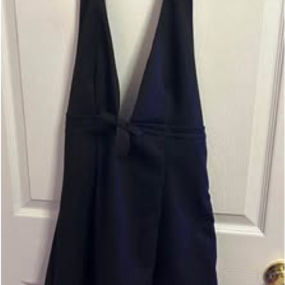 Elegant Black Halter Dress